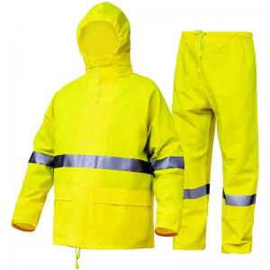 China Athletic Reflective Rain Jacket Cycling Men'S Rain Suit Windproof Class 3 Rain Coat supplier