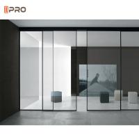 China Aluminum Sliding Glass Pocket Doors Interior Noiseless System on sale