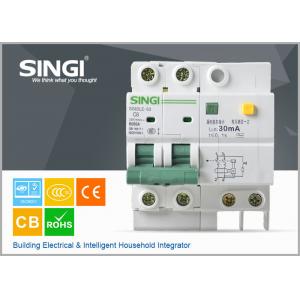 China SG65LE-63 10A  2P Singi Residual - current mini electrical circuit breaker 1P  2P 3P 4P supplier