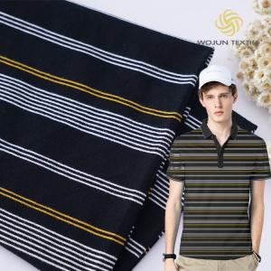 Healthy And Soft  Good Texture Cotton ​Striped Material Fabric For T-Shirt