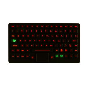 China IP65 imperméabilisent le clavier industriel de silicone d'interface d'USB avec le Touchpad supplier