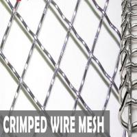 China 12.7mm 304 Stainless Steel Crimped Wire Mesh Screen Heavy Duty on sale