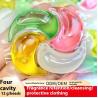 China Cuatro cavidades de 12 g de larga duración de gel de fragancia en forma de cápsulas de lavandería en color personalizado para el detergente de ropa wholesale