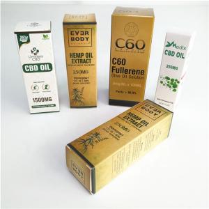 SGS CMYK Paper Cosmetics Packaging Boxes 2oz 60ml 30ml Foil Stamping
