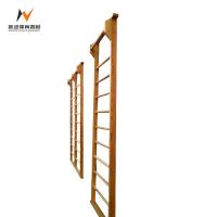 China Sturdy Construction Indoor Wooden Ladder for Gymnastics 9 Stepper Wall Home Exercise on sale