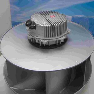 China Fã de ventilação IP55 refrigerando trifásico do fã centrífugo do EC da lâmina 400mm supplier