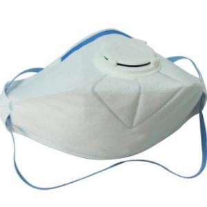 Foldable Disposable Respirator Mask , Breathable Valved Dust Mask