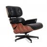 Home Office Furniture Wooden Chair Living Room Leather Lounge Chair with Ottoman