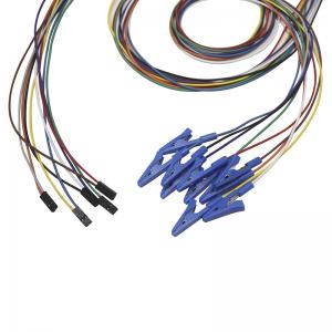 DuPont 2 Pin Plug Grabber crocodile Clips Alligator Clip EEG Electrodes Leadwires EEG EMG Lead wire Electrode