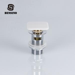 China 78mm Bathroom Ceramic Cap 300g Basin Sink Pop Up Plug supplier