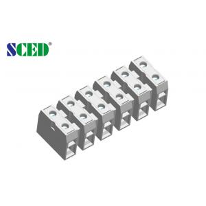 China 600 V 30A 12.00mm Grey Screw Terminal Connector / power distribution block supplier