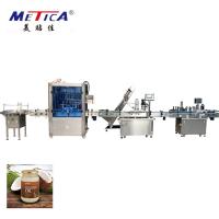 China PLC Control Bottle Filling Line Equipment 700-1500BPH For Coconut Oil on sale