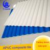 China Flame Retardant Anti Corrision PVC Roof Tiles / Coloured Corrugated Plastic Roofing Sheets wholesale