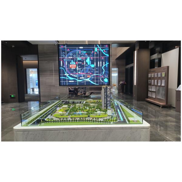 Complex Architectural Scale Model Urban Mixed Use 1:150 Scale Model