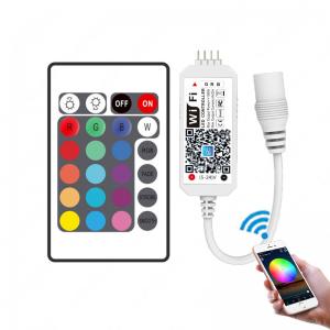 China 24 Keys Remote RGB LED Strip Wifi Controller APP Timing Voice Music Control supplier