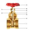 High Pressure Brass Plumbing Valves 70B Design Manual Straight Sliding Type