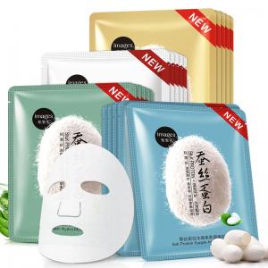 China Health Beauty Face Mask Sachet Sealed Bags Mylar Aluminum Foil Spout Pouch Custom Print supplier