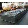 China Glass Door Combined Supermarket Island Freezer / Display Freezer Automatic Defrost wholesale