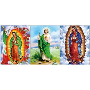 China 0.6mm PET Flip Religion Virgin Mary / Jesus 3D Lenticular Images For Wall Decro​ supplier