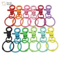 China Metal Lobster Claw Clasps Keychain Swivel Key Rings For Diy Key Rings Toy Bag Purses on sale