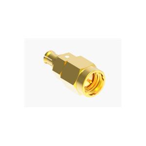 SMA Male to MCX Male RF Coaxial Adapter Brass Body Center Pin PTFE Dielectric 6GHz