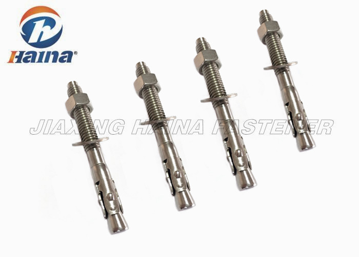 Stainless Steel 304 316 Wedge Through Bolts Ss316 M12x120 Heavy Duty Anchor For Sale Expansion