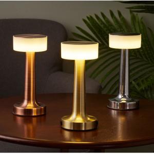 China Usb Portable Bedside Table Lamp Simple Bar Modern Metal Table Lamp 10x10x23CM supplier