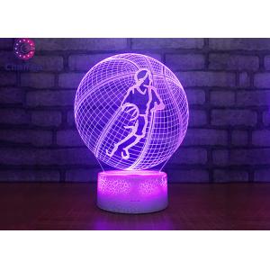 Basketball Design 3D Night Light Table Lamp USB Charge Lighting Bedroom Use