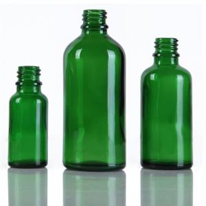 China Printing Green Glass Dropper Bottles , Medical Glass 20ml / 30ml Dropper Bottle supplier