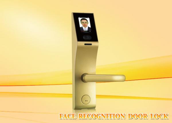 3 inch Touch Screen stainless steel face recognition door lock with mechanical