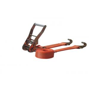 China 800 - 10,000 kg Orange Or Customized Color Cam Buckles Tie Down Ratchet Straps supplier