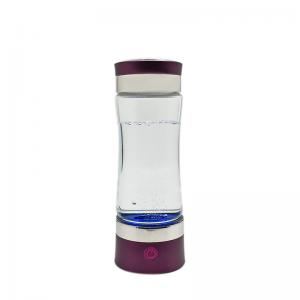 China Glass Transparent Sport Hydrogen Ionized Water Bottle 1 Year Warranty FDA Approved supplier
