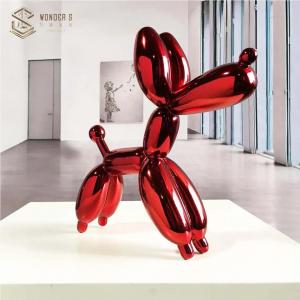 China Garden Deco Forged Metal Sculpture 120cm Balloon Dog Sculpture supplier