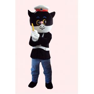 China Trajes cosplay del gato negro de la historieta detective clásica de encargo de la mascota para los niños supplier