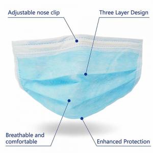 Anti Virus face mask , Earloop 3 ply Disposable Medical Surgical Face Mask