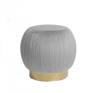 China Modern Home Furniture Sweet Seat Pleated Blush Ottoman / Stools supplier