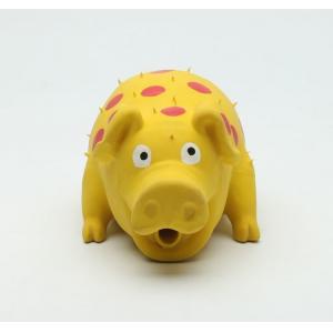 China Cheap Eco-friendly Latex Grunting squeaky pig toys for dog pet toys supplier