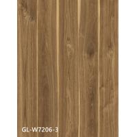 Rustic Walnut Grain Click Stone Composite Vinyl Flooring Fire Retardant GL-W7206-3