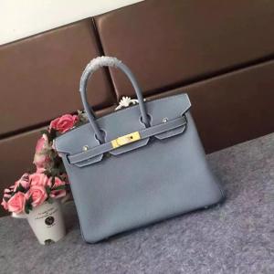 China full hand made calfskin bags 30cm 35cm grey designer handbags genuine leather handbags famous brand handbags supplier
