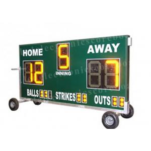 20'' 500mm Height Portable Baseball Scoreboard With Wheel Moving Stand