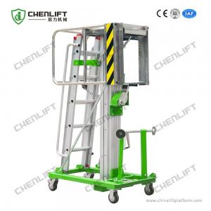 China 125kg Load 3.2m Lifting Height Hand Winch Elevating Work Platform supplier