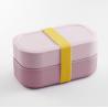 China Leve e espaçoso 363g Reutilizavel caixa de Bento de camada dupla com talheres wholesale