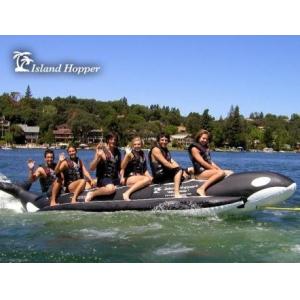 China Inline Island Hopper WHALE RIDE Water Banana Boat / Water Park Game  6 passenger supplier