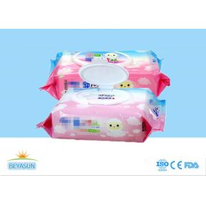 China Biodegradable Organic Disposable Wet Wipes , Baby Water Wipes Free Sample supplier