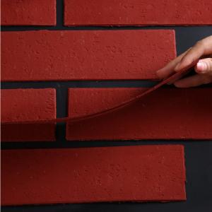 China Bendable Rugged Antique Brick Exterior Wall Flexible Clay Tiles For Villa supplier