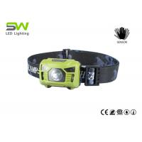 China Hand Rechargeable High Lumen LED Headlamp Motion Sensor With SOS Function on sale