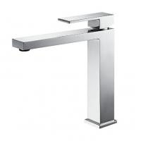 China Single handle   Wash basin Faucet tall body chrome bathroom faucet on sale