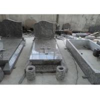 China Classic Granite Memorial Headstones Carved / Custom Surface SGS Approved on sale