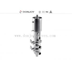 SS316L sanitary pneumatic reversing valve of double seats for fluid conveying