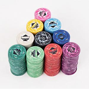 Custom Casino Ceramic Poker Chips Set 300 Pieces 500 Pcs